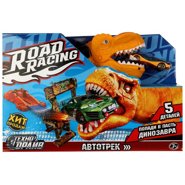 Catapulte de voiture, dinosaure, cor.30*20*9,5 cm, ТЕХНОДРАЙВ dans cor.2*24шт