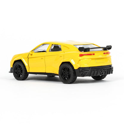 Машина металл свет-звук lamborghini urus 12см,св/зв, двер.инерц.,кор. Технопарк в кор.2*48шт