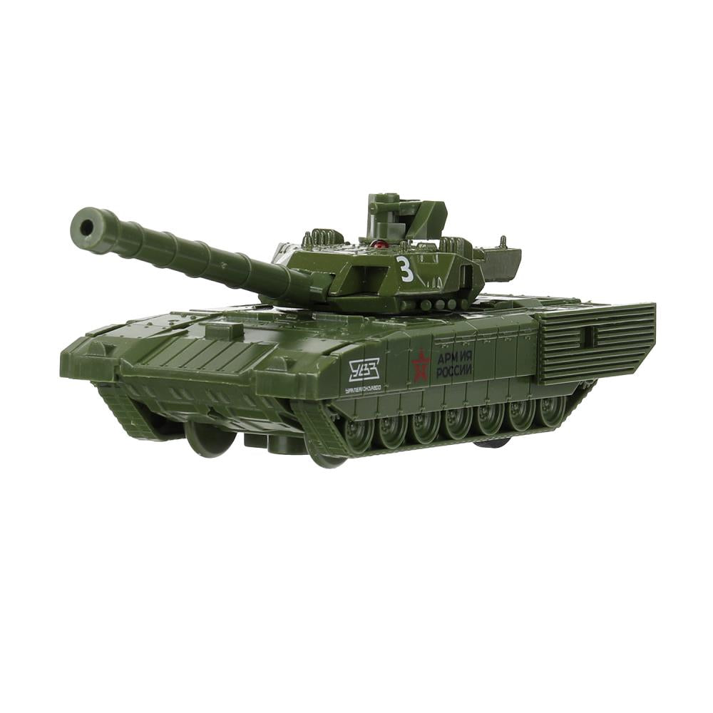 Модель металл АРМАТА ТАНК Т-14 АРМИЯ РОССИИ 12 см, башня, инерц, зеленый, кор. Технопарк в кор.2*24шт