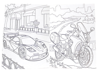 РАСКРАСКА А4 эконом. В ГОРОДЕ МАШИН