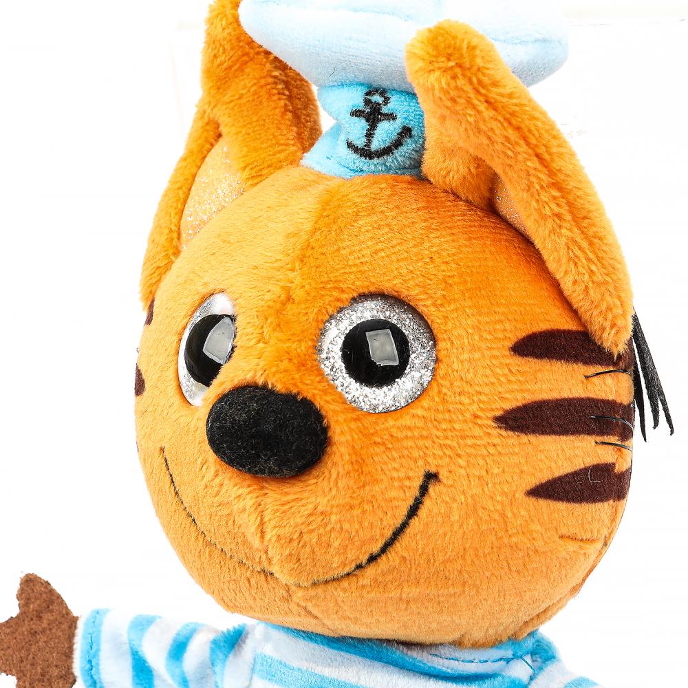 Игрушка мягкая Три Кота три кота Коржик 14см, с глазами, озвучка. "МУЛЬТИ-ПУЛЬТИ" в кор.24шт