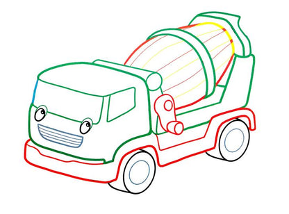 Транспорт (Раскраски с цветным контуром) 978-5-6043242-8-8