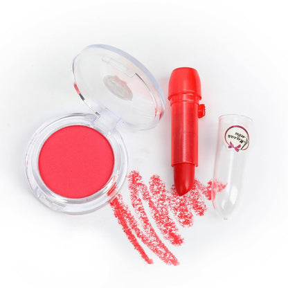 Косметика ДЛЯ ДЕВОЧЕК румяна, лак д/ногтей, помада,блёстки, кисточки МИЛАЯ ЛЕДИ в кор.2*30шт