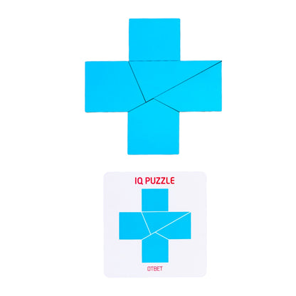 Игра настольная головоломка "IQ Пазлы + танграм" серии "Baby Toys wood"