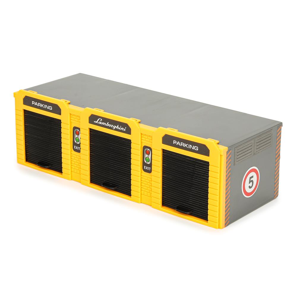 Игрушка пластик гараж+1 машин, ламборгини,кор. - в кор.36шт