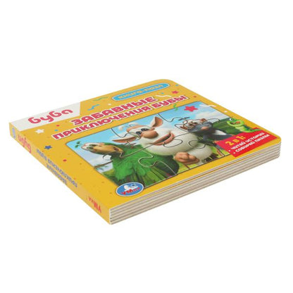 Буба. Забавные приключения Бубы. Книга с 5 пазлами. 160х160мм. ЦК. 10 стр. Умка в кор.28шт