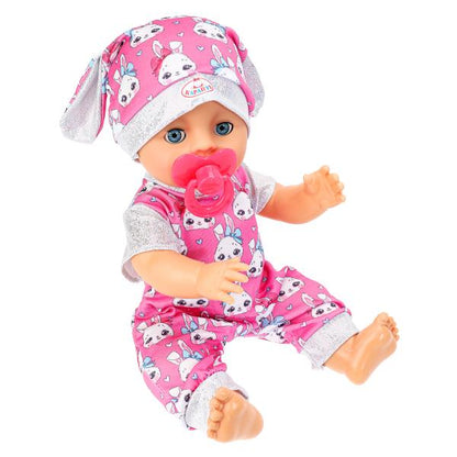 Пупс озвуч 30см, пьет, писает, закр. глазки, 4акс, 50 звуков КАРАПУЗ в кор.12шт