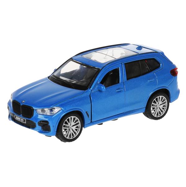 Машина металл BMW X5 M-SPORT 12 см, двери, багаж, инерц, син, кор. Технопарк в кор.2*36шт