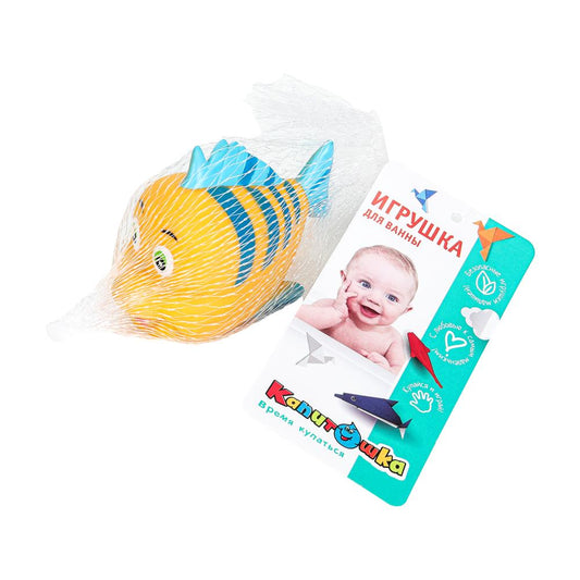 Игрушка для ванной флундер сетка КАПИТОШКА в кор.2*60шт
