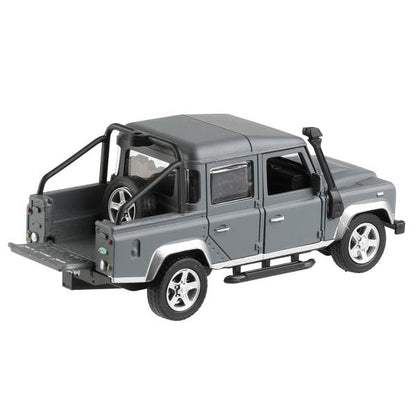 Машина металл LAND ROVER DEFENDER PICKUP МАТОВЫЙ 12 см, двер, багаж, кор. Технопарк в кор.2*36шт