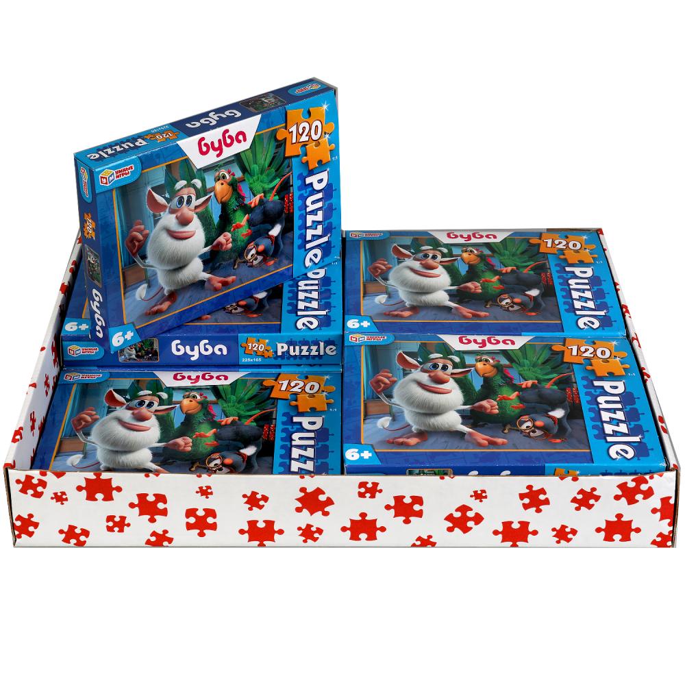 Буба. Пазлы классические в коробке. Пазл 120 деталей. Умные игры в уп.8шт в кор.8уп