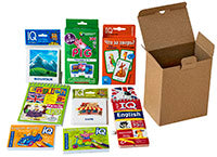 Посылка. Мини-комплект IQ-игр для изучения английского языка. Уровень 2