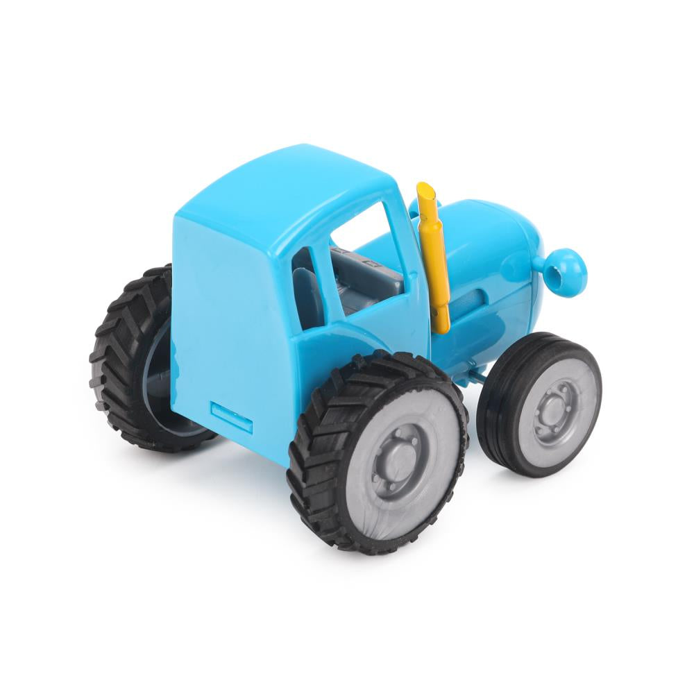 Модель пластик СИНИЙ ТРАКТОР ГАРАЖ с коровой и овцой ИГРАЕМ ВМЕСТЕ в кор.2*48шт