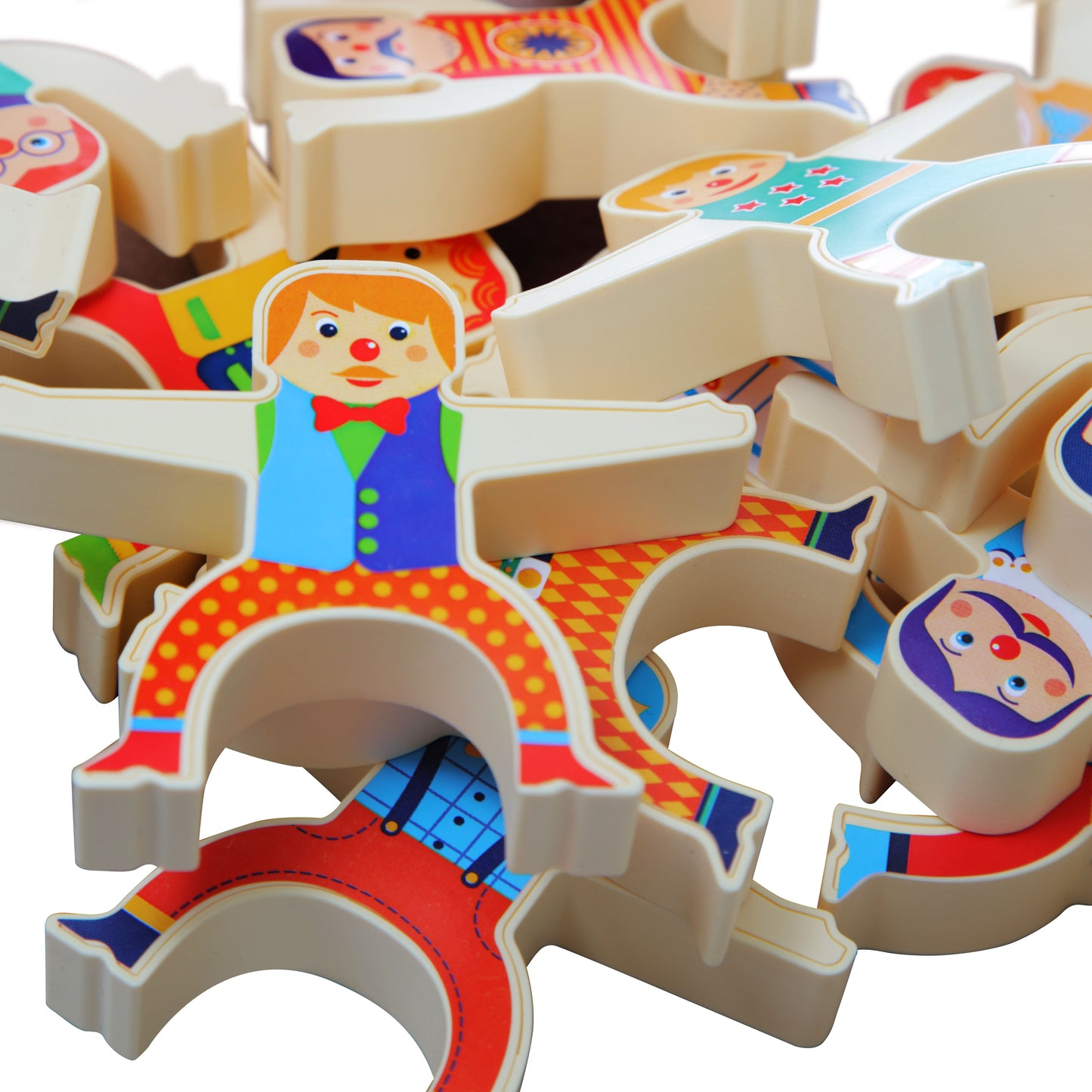 Jeux de jouets pour bébés, série "Акробаты", 24 pièces