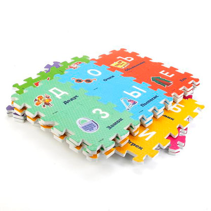 Играем вместе. Коврик-пазл "ФИКСИКИ" с вырезанными буквами в пак. 45*5,5*30СМ арт. FS-ABC-FIX 223317