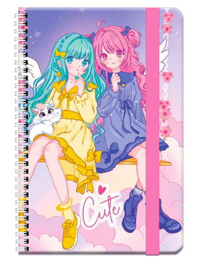 MyArt. БЛОКНОТ в клетку Ангелы в облаках. Cute