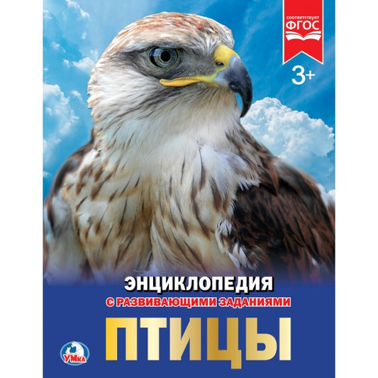 «УМКА». ПТИЦЫ (ЭНЦИКЛОПЕДИЯ А4). ТВЕРДЫЙ ПЕРЕПЛЕТ. БУМАГА МЕЛ., 48 стр., 197Х255 ММ. в кор.15шт