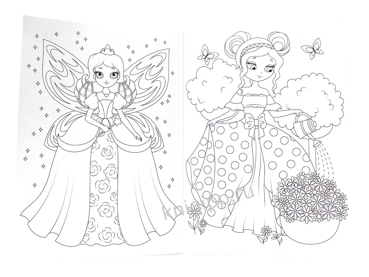 РАСКРАСКА А4 эконом. В ГОСТЯХ У ПРИНЦЕССЫ