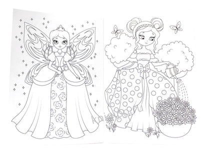 РАСКРАСКА А4 эконом. В ГОСТЯХ У ПРИНЦЕССЫ