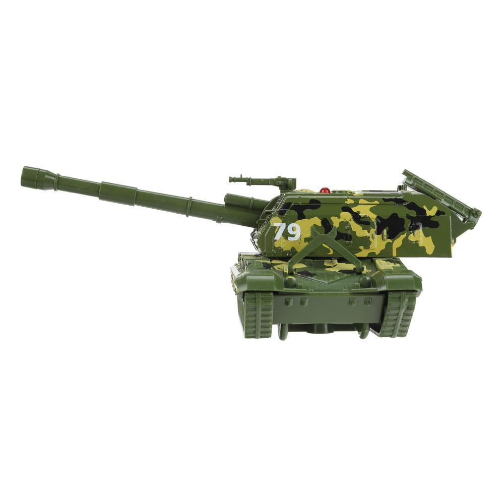 Модель металл МСТА-ГАУБИЦА 12 см, вращается башня, инерция, камуф, кор. Технопарк в кор.2*24шт