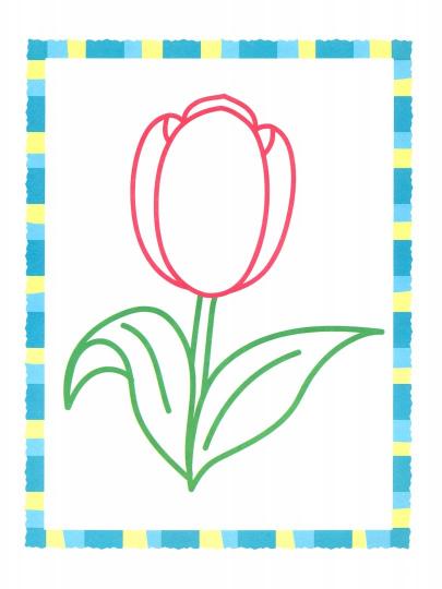 Первые цветочки: книжка-раскраска