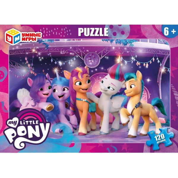 Мой Маленький Пони. Пазлы классические в кор. 120 деталей. 180х130х25 мм. Умные игры в уп.8шт в кор.8уп