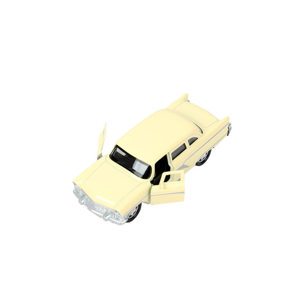 Машина газ металл-13 "Чайка" 12 см, двери, инерц, светло-желтый, кор. Технопарк в кор.2*36шт