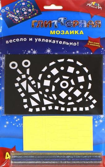 Мозаика глиттерная А6,Улитка,С2615-06