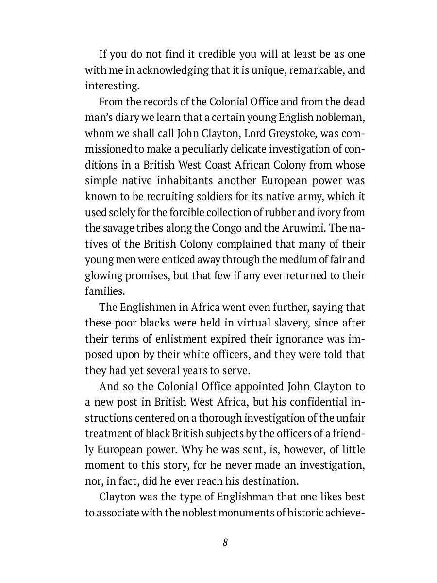 Tarzan of the Apes: на англ.яз