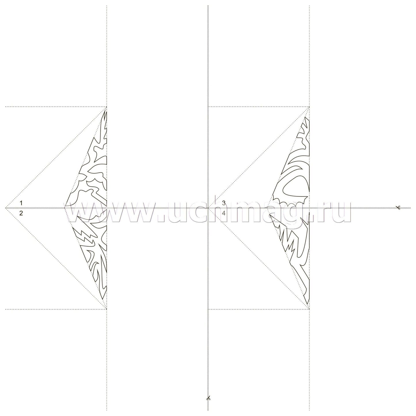 Волшебные снежинки. Новогодний тренд. 24 модели. Набор для вырезания "НОВОГОДНИЕ СНЕЖИНКИ"