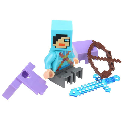 Конструктор фигурка мой мир с аксессуарами Город мастеров в кор.120шт