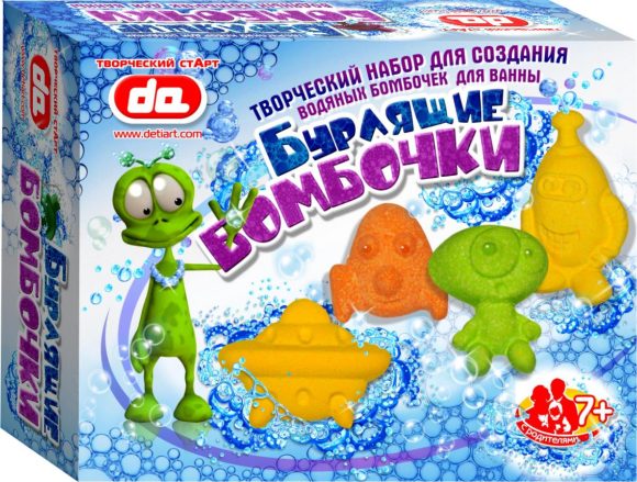 Дети АРТ.Набор Бурлящие бомбочки для ванны арт.да17001 "Инопланетяне" /10