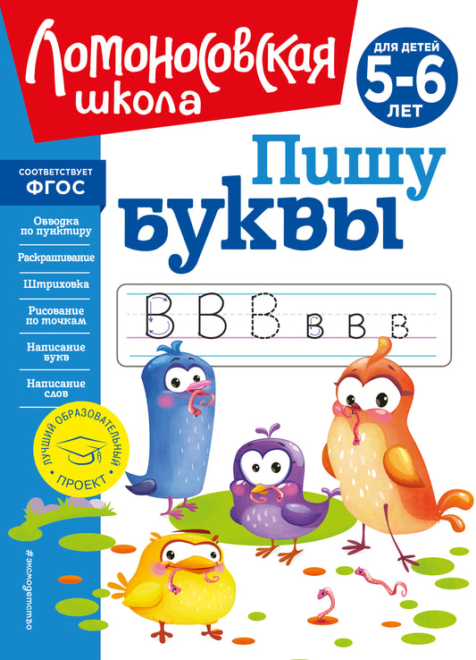 Пишу буквы: для детей 5-6 лет (новое оформление)