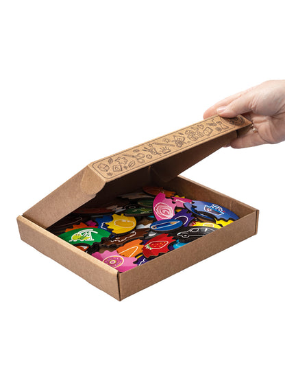 Пазлы из дерева. Mon premier paquet "Цвета" 60 эл