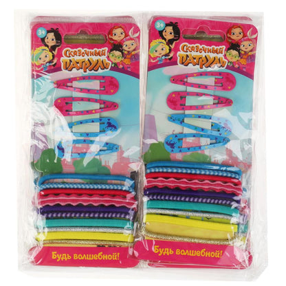 Акс-ры д/девочек СКАЗОЧНЫЙ ПАТРУЛЬ набор д/волос, резинки и заколки МИЛАЯ ЛЕДИ уп-10шт в кор.100уп