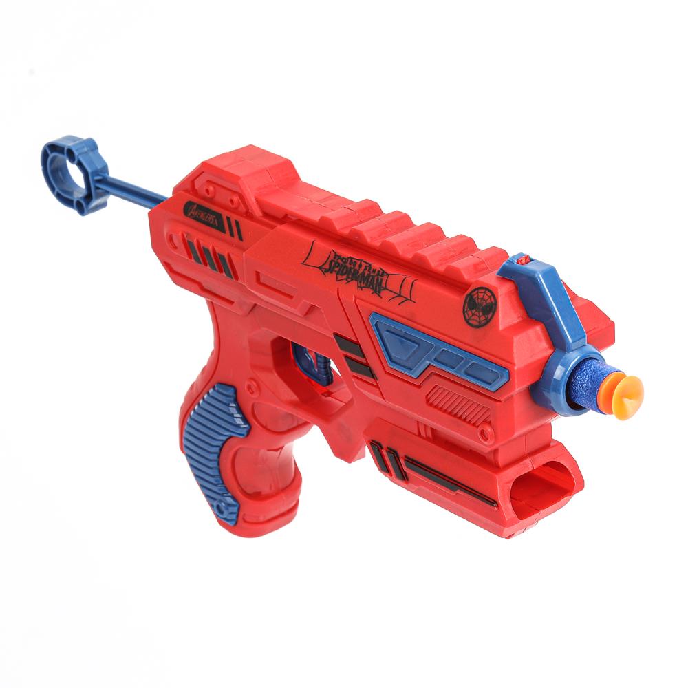 Бластер с мягкими пулями, фигурка, команда мтителей, коробка 36*5,5*20 см - в кор.2*36шт