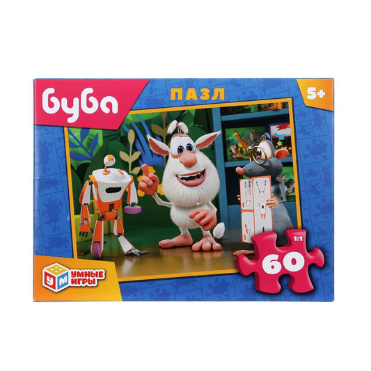 Буба. Пазлы классические в коробке. 60 деталей. 190х141х35 мм. Умные игры в кор.24шт