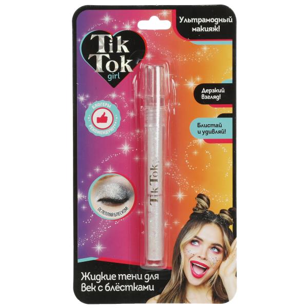 Жидкие тени для век цвет: белый TIK TOK GIRL в кор.4*24шт