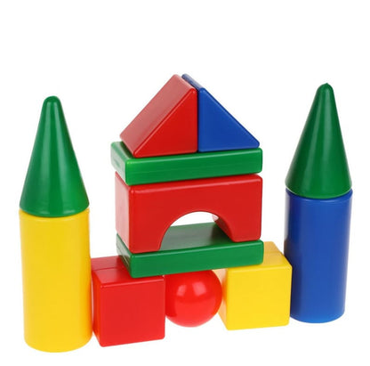 Конструктор из выдувной пластмассы Теремок 36 деталей, выдувка