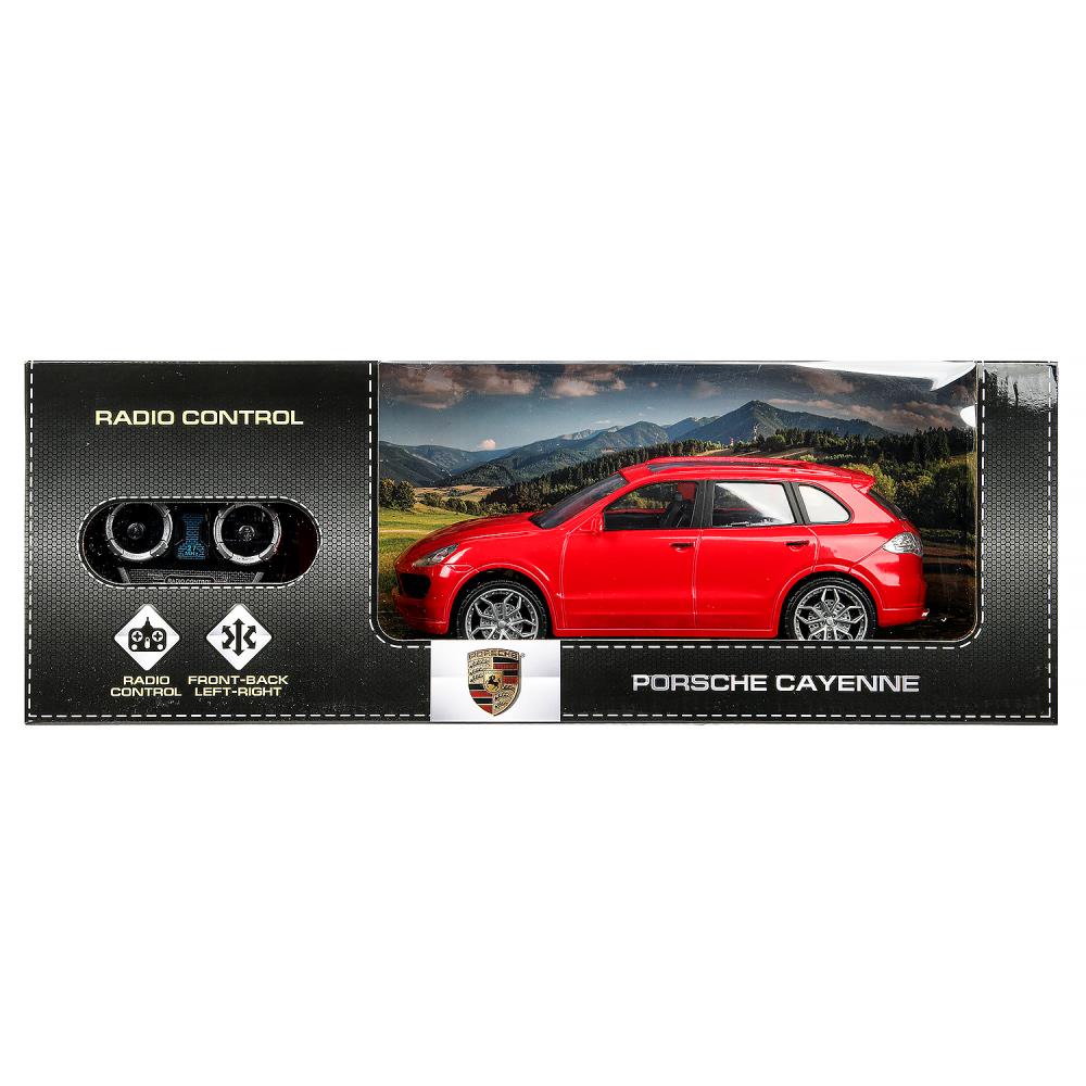 Машина р/у PORSCHE cayenne 24 см, красный, кор Технопарк в кор.2*12шт