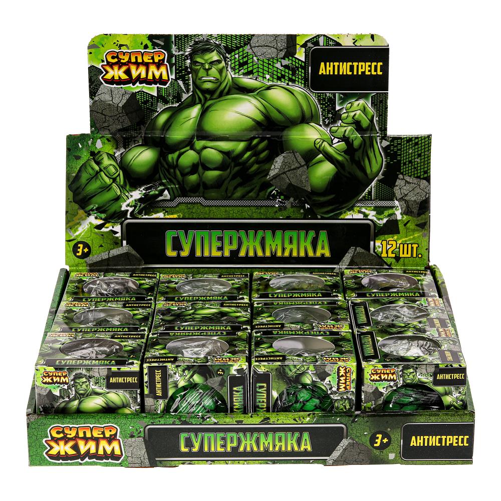 Игрушка жмяка мяч в сетке 6см, цвет в сборе, свет 12шт Супер Жим уп-12шт в кор.6уп