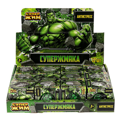 Игрушка жмяка мяч в сетке 6см, цвет в сборе, свет 12шт Супер Жим уп-12шт в кор.6уп