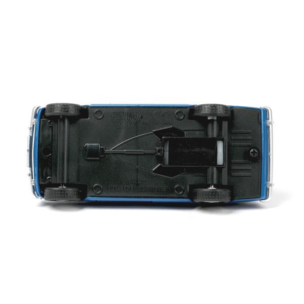 Машина металл ваз-2102 12 см, двери, багажник, инер,голубой, кор. Технопарк в кор.2*36шт