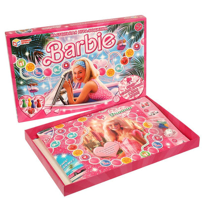 Barbie. Настольная игра-ходилка. 217х330х27 мм. Умные игры в кор.20шт