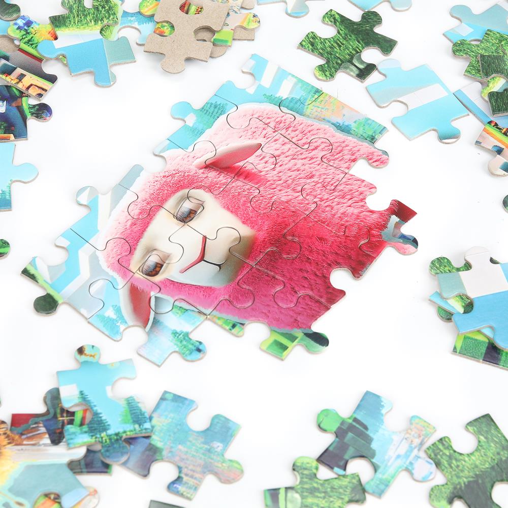 По мотивам Майнкрафт. Пазлы классические в коробке. 104 детали. 190х141х35мм. Умные игры в кор.24шт