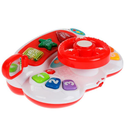 Музыкальный руль,80 песен, звуков и фраз СИНИЙ ТРАКТОР ,в кор. Умка в кор.2*12шт