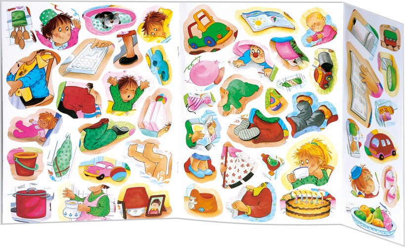 Играем с многоразовыми наклейками/В доме