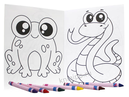 РАСКРАСКА С МЕЛКАМИ. ДИКИЕ ЖИВОТНЫЕ