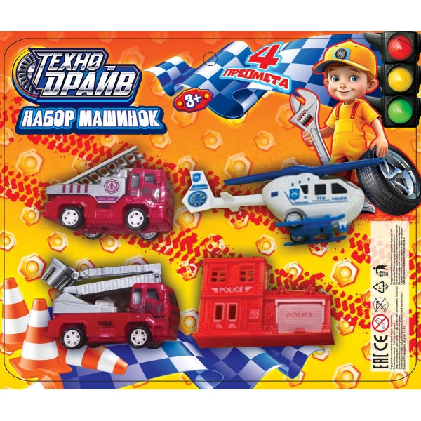 Набор машинок блистер 30*25*5см ТЕХНОДРАЙВ в кор.2*36шт