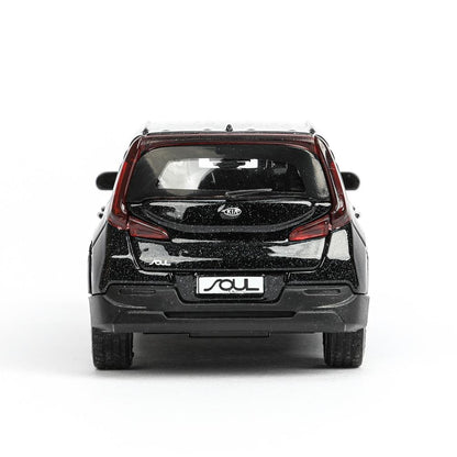 Машина металл KIA soul длина 12 см, double, багаж., инерц, черный, кор. Parc technologique dans le cor.2*36шт